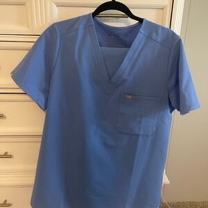 Figs Blue Short Sleeve Tee for Professionals ceil blue